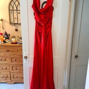 Elegant Red Evening Gown